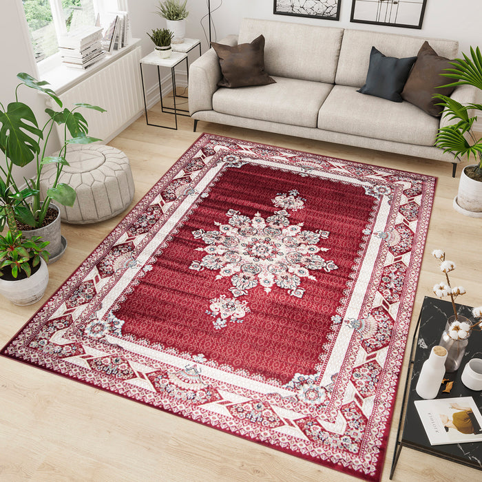 Hereke Harven Burgundy Rug