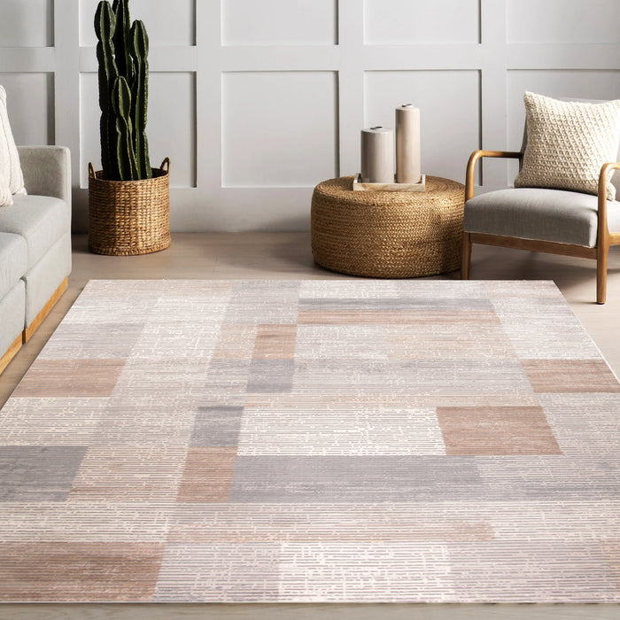 Rainbow Cynorae Modern Geometric Area Rug