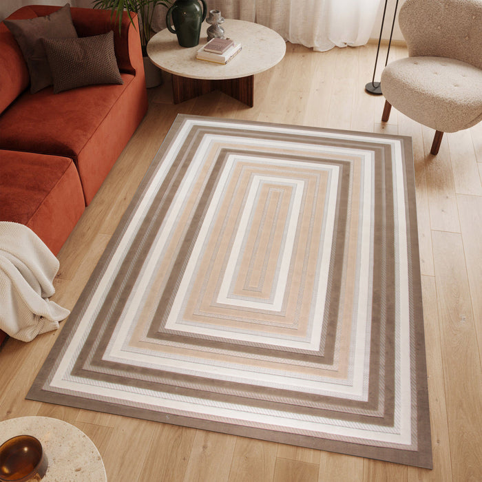 Sisal Novetra Dark Beige Modern Area Rug
