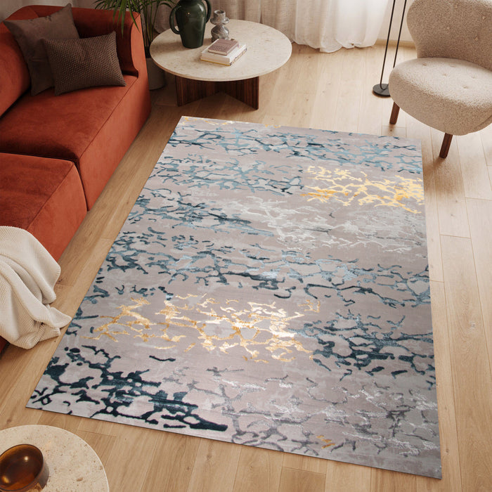 Alin Elyvorn Grey Modern Area Rug