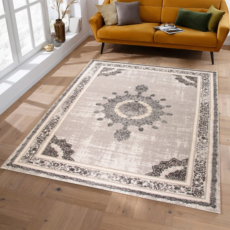 Diamond Elvessa Grey Modern Area Rug