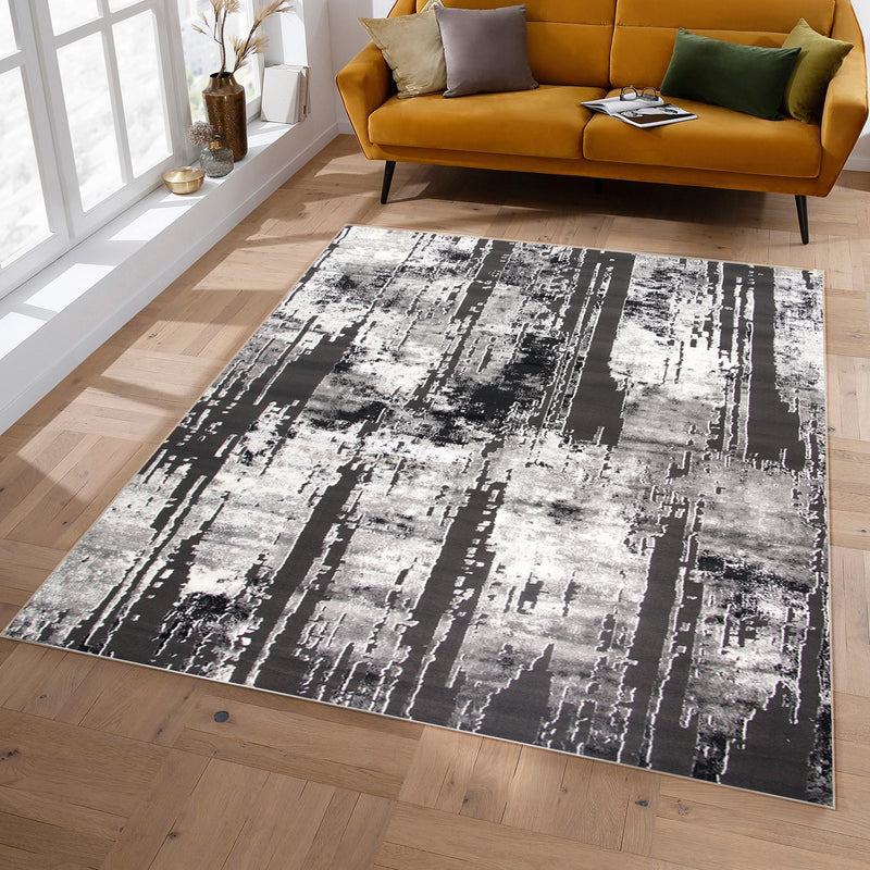 Alin Astriv Antracite Grey Rug