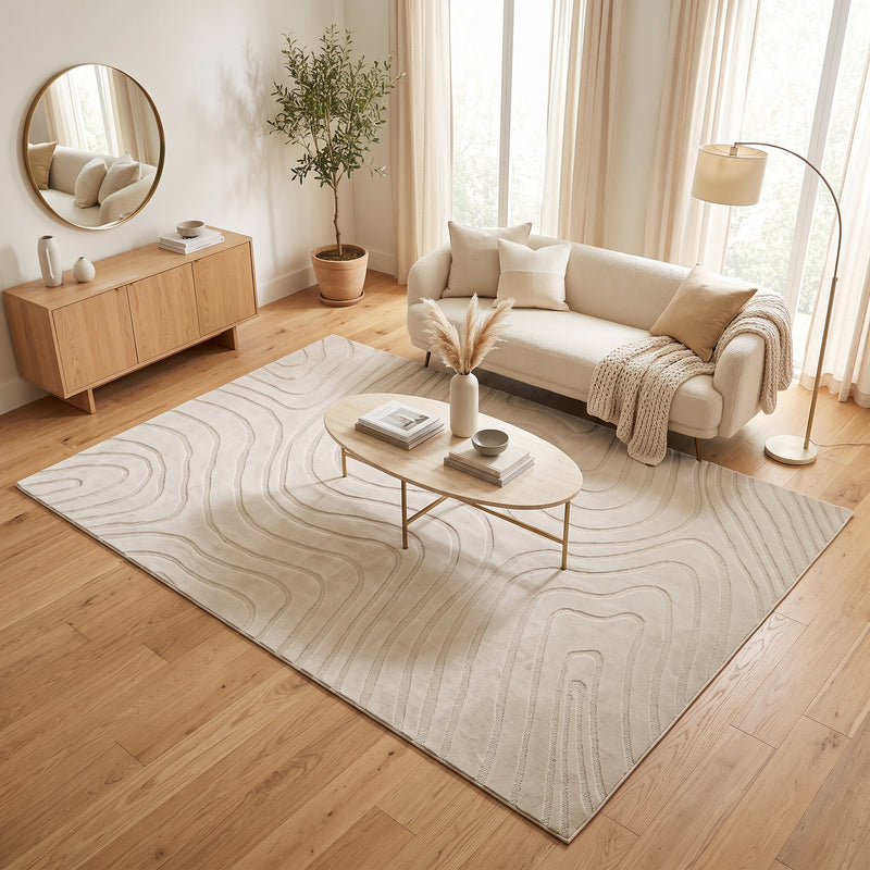 Sisal Ivory Topography Rug