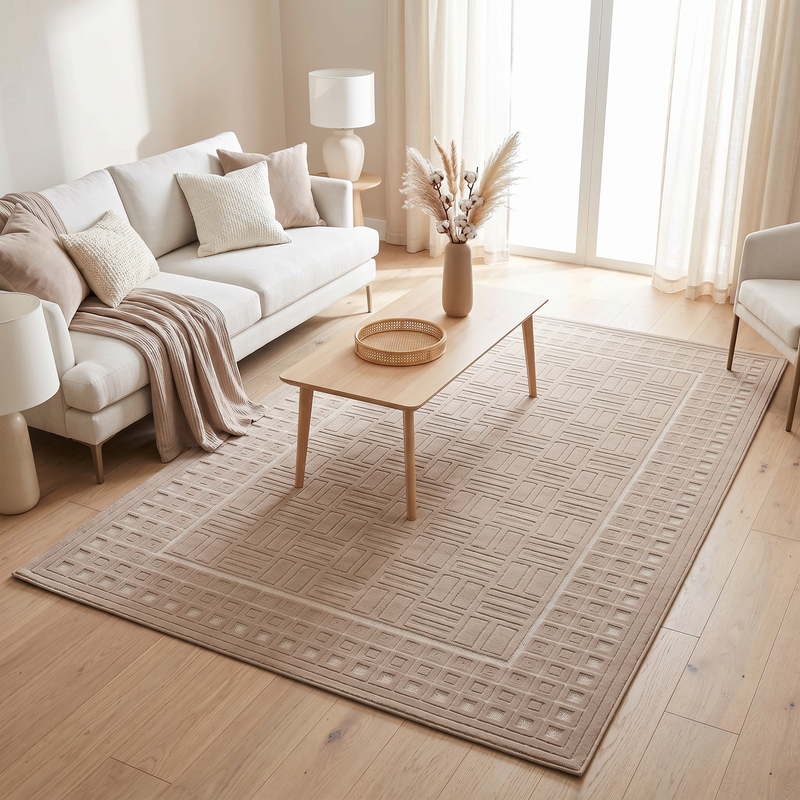 Sisal Maze Mink Rug