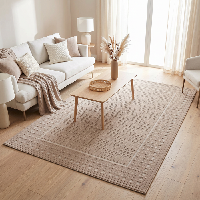 Sisal Maze Mink Rug