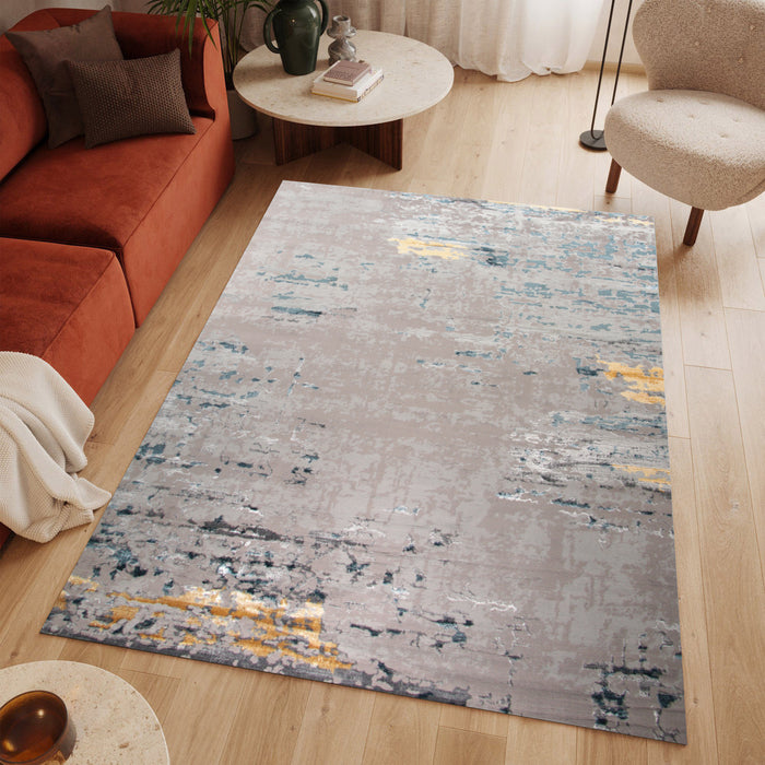 Alin Thalure Grey Modern Area Rug