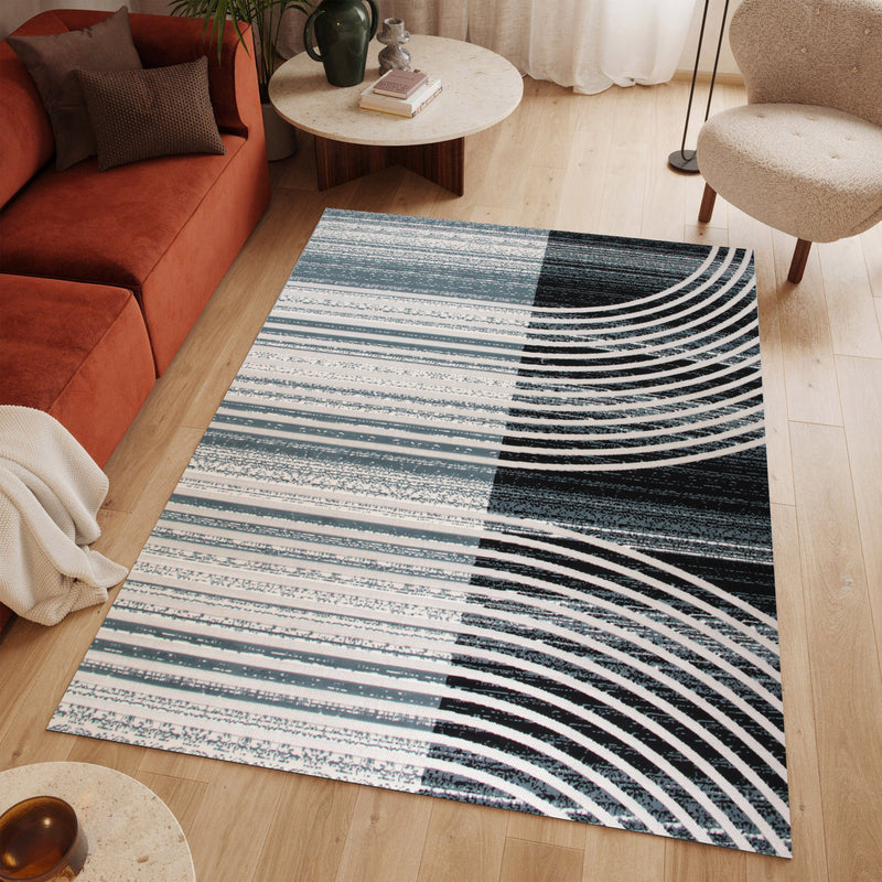Sisal Planara Antracite Modern Area Rug