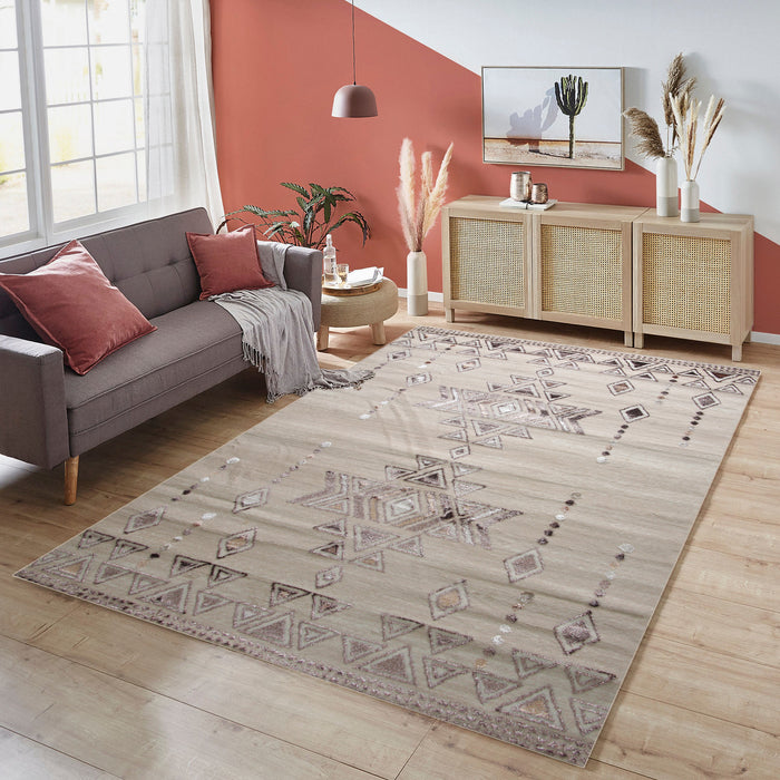 Alin Telyra Beige Modern Area Rug