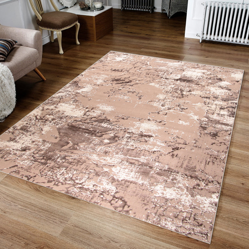 Joburg Brenza Brown Modern Area Rug