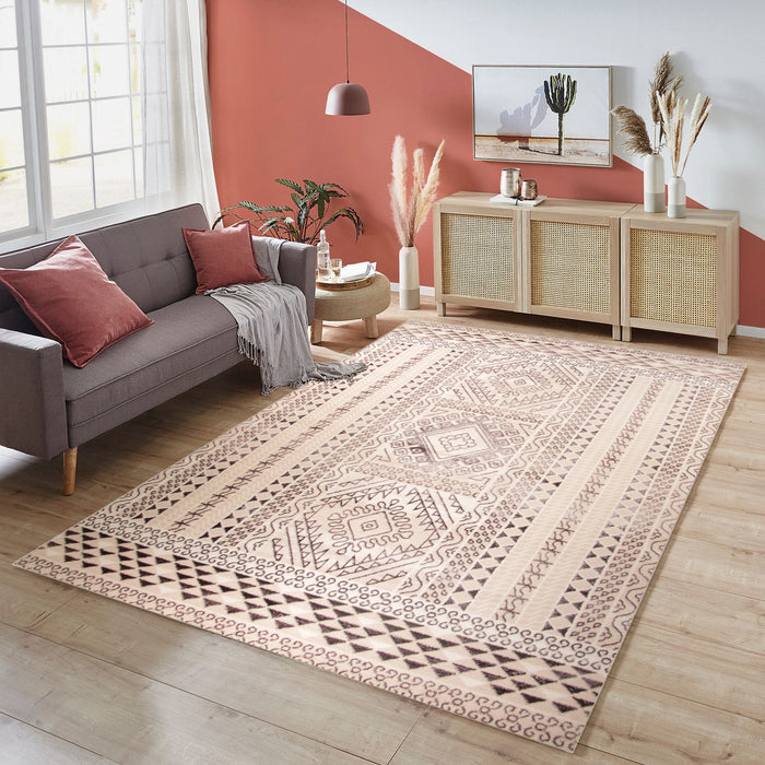 Alin Draviel Beige Modern Area Rug