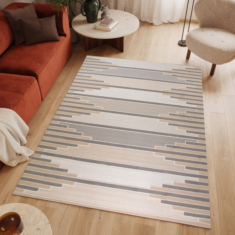 Sisal Polivon Cream Modern Area Rug