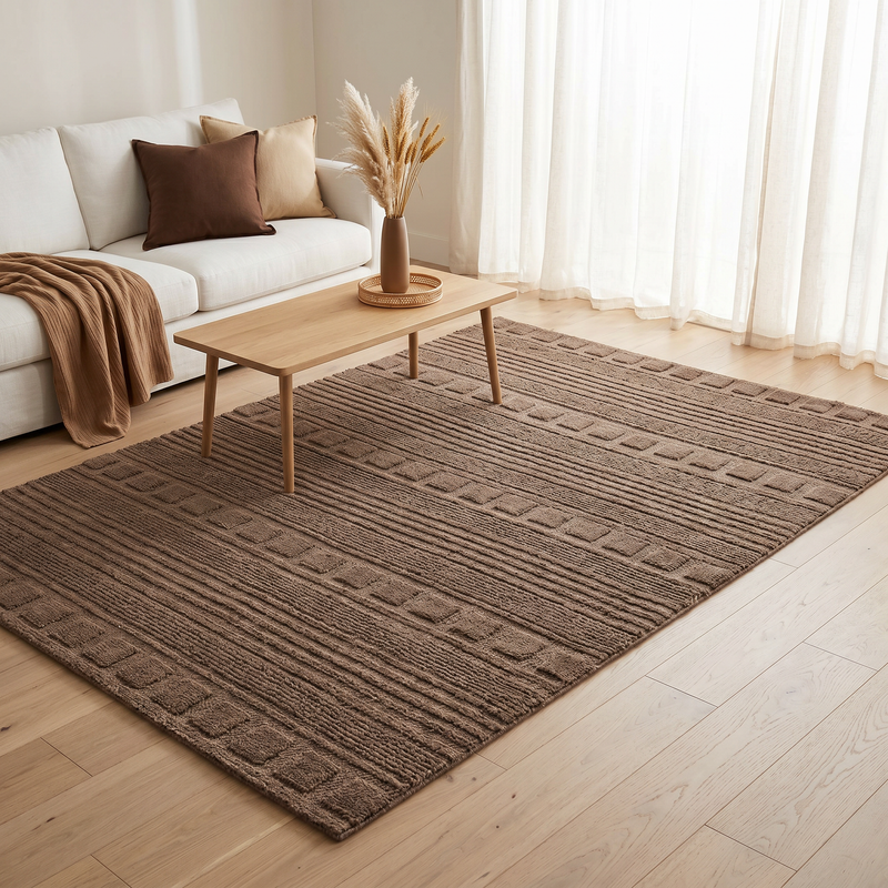 Mona Brown Circuit Rug