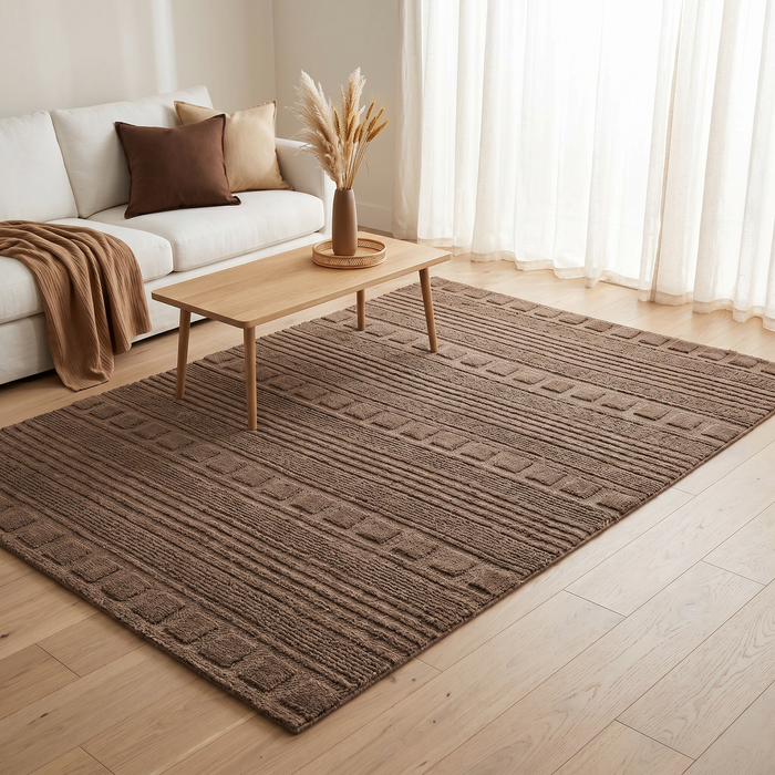 Mona Brown Circuit Rug