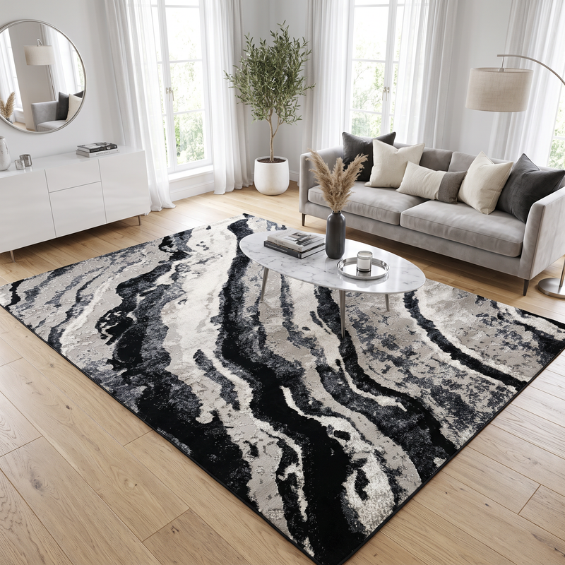 Alin Onyx Wave Rug