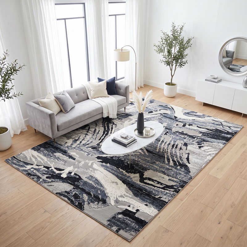 Alin Glacier Storm Rug