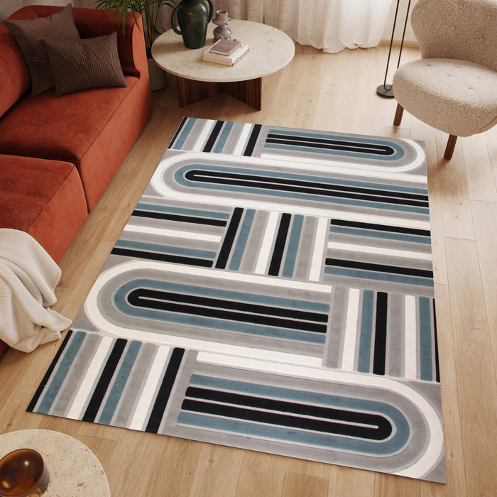 Sisal Altrion Antracite Modern Area Rug