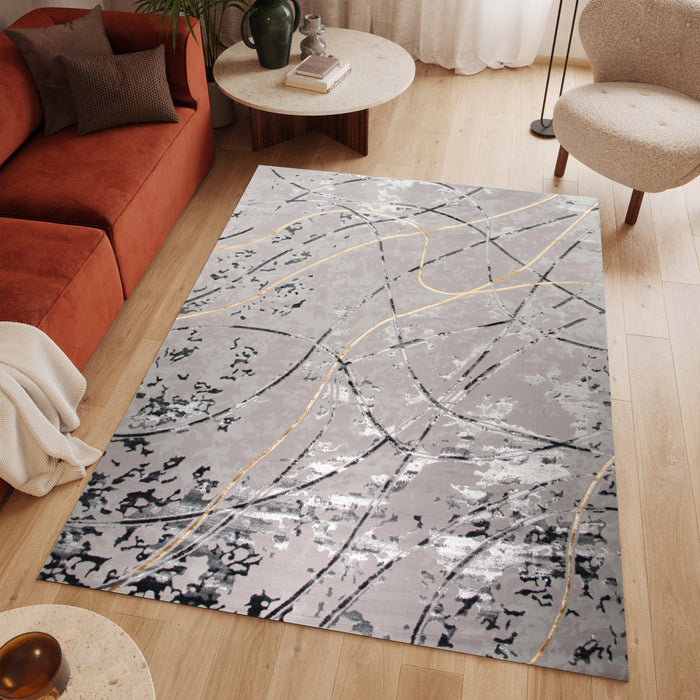 Alin Vornelle Grey Modern Area Rug