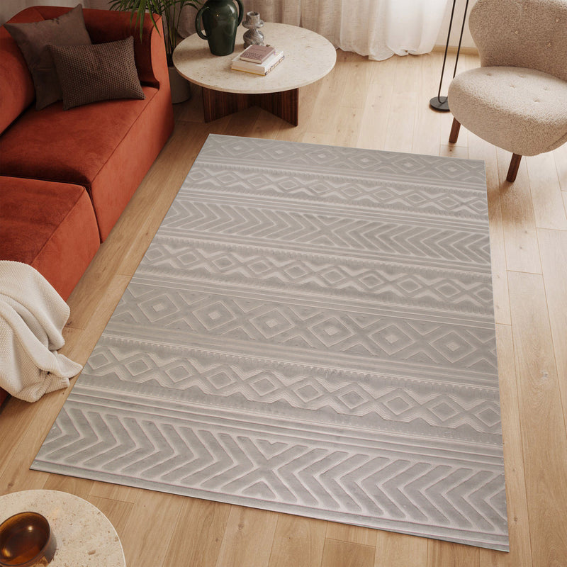 Sisal Geomara Dark Grey Modern Area Rug