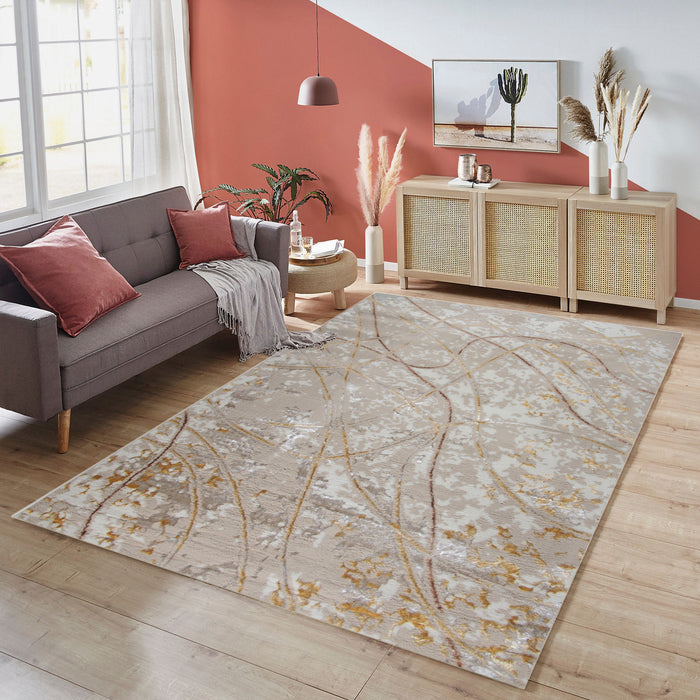 Alin Marvion Beige Modern Area Rug