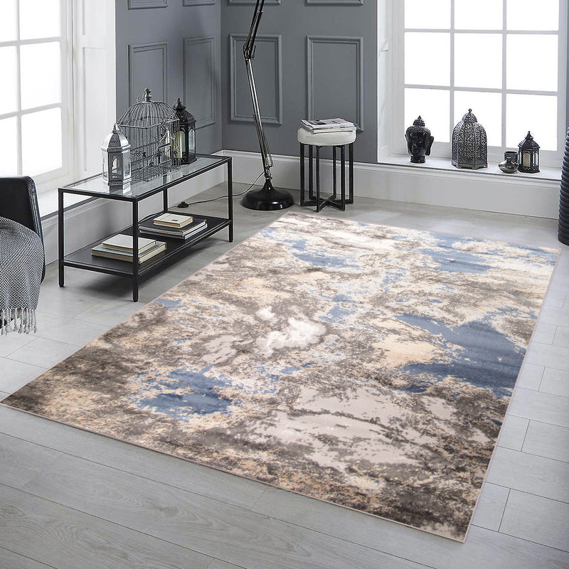 Diamond Velissea Blue Modern Area Rug