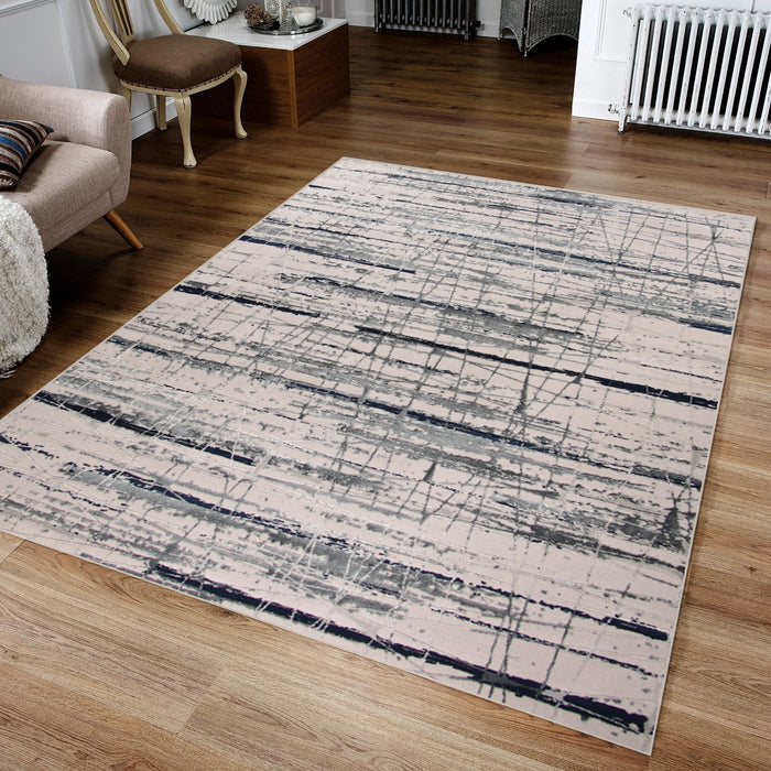 Joburg Qureli Grey Modern Area Rug