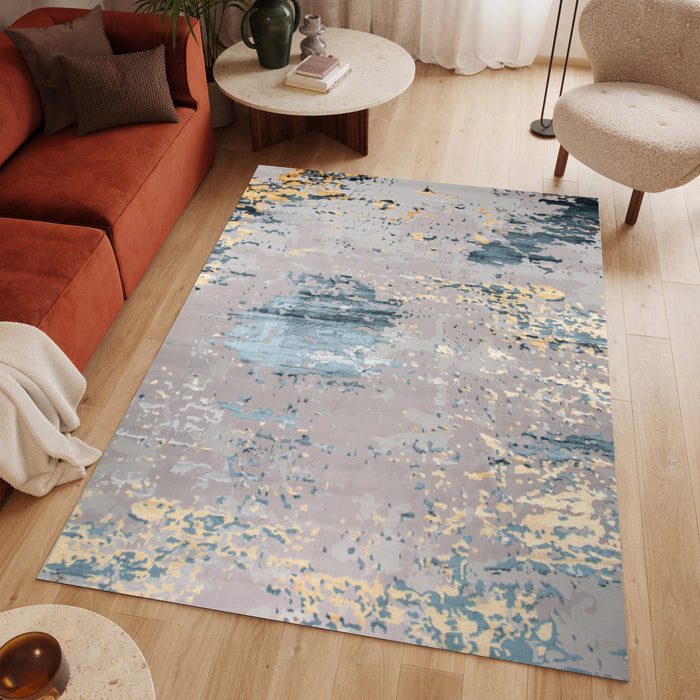Alin Fenyric Grey Modern Area Rug