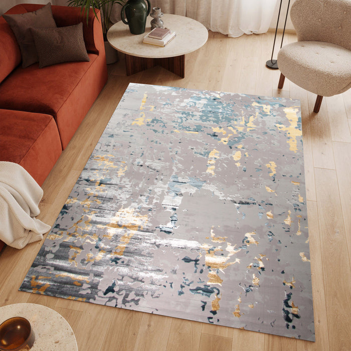 Alin Ravisse Grey Modern Area Rug