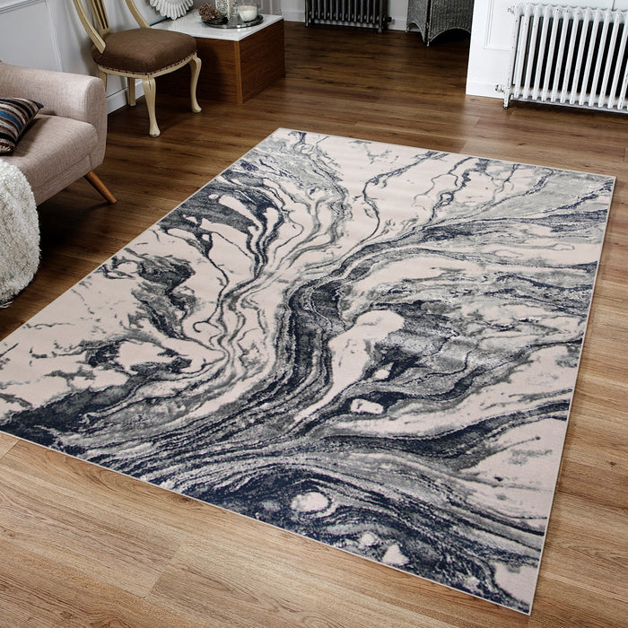 Joburg Zybron Blue Modern Area Rug