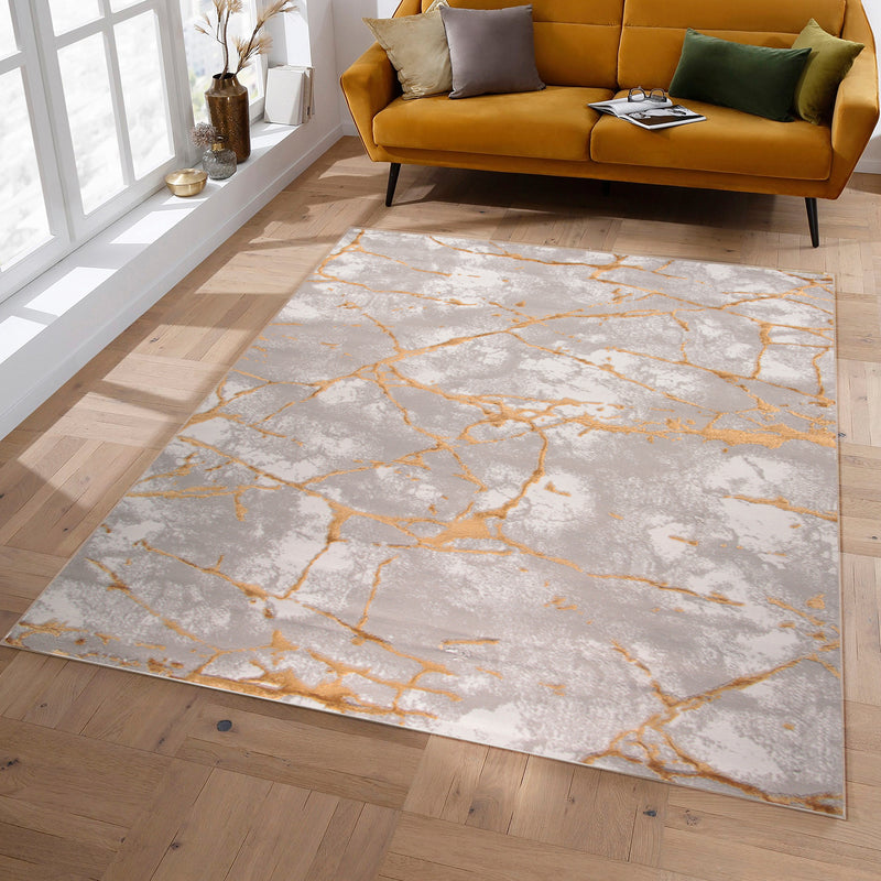 Diamond Syrex Grey Yellow Rug