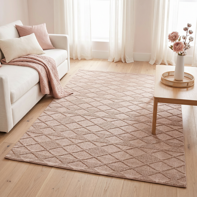 Favori Rose Quilt Rug