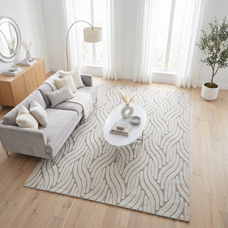 Sisal Braided Wave Rug