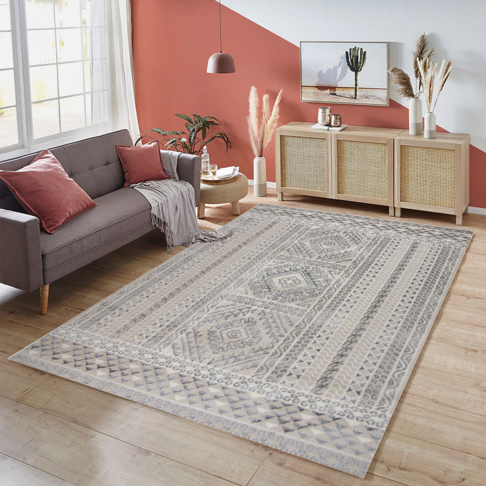 Alin Omrya Beige Modern Area Rug