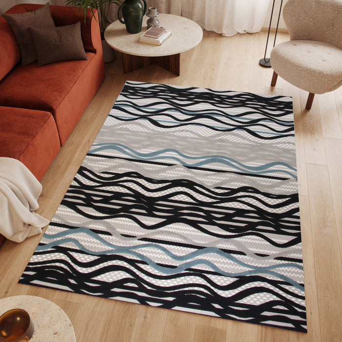 Sisal Cubira Antracite Modern Area Rug