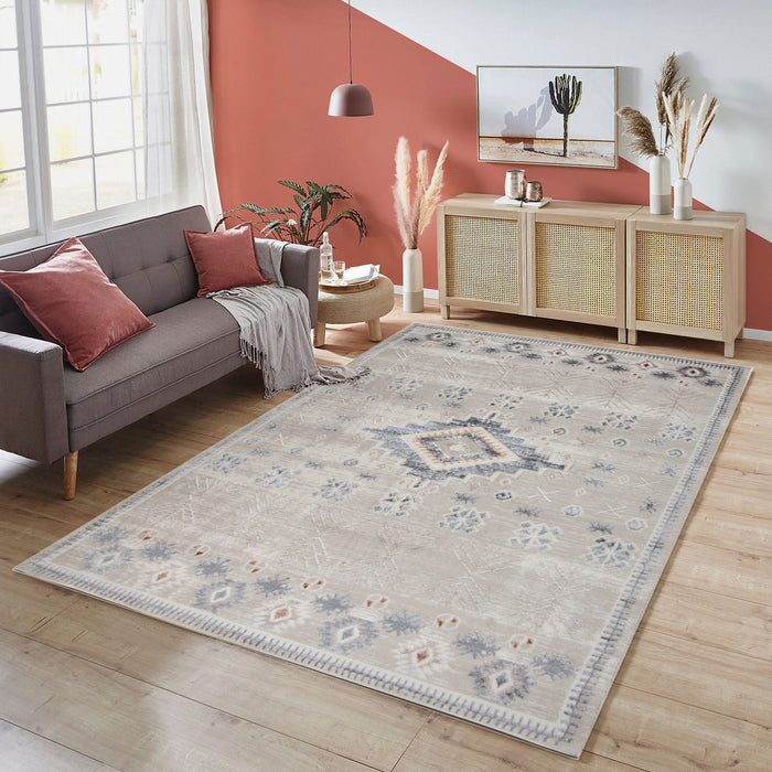 Alin Elython Grey Modern Area Rug