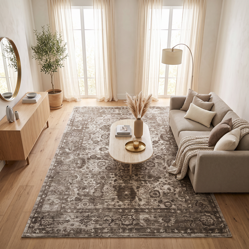 Dejavu Silver Mink Rug