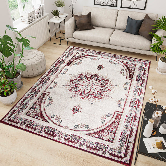 Hereke Nurvek Burgundy Rug