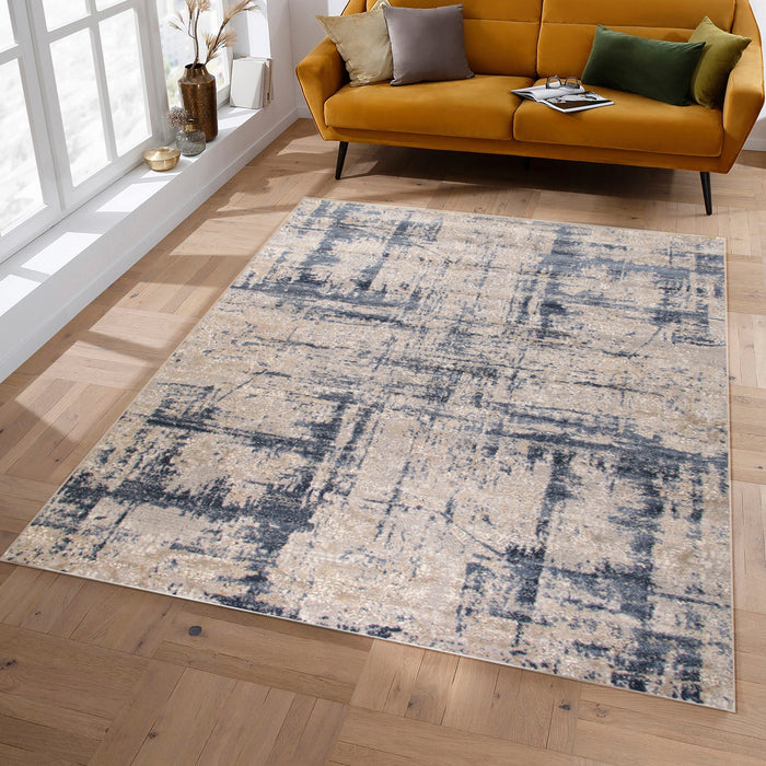 Diamond Sylvane Blue Modern Area Rug