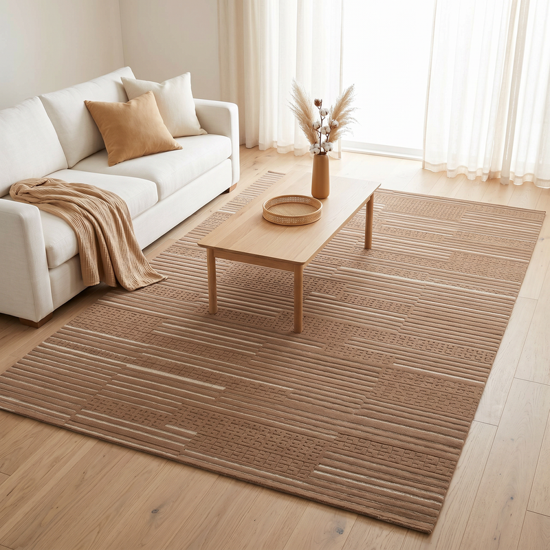 Sisal Caramel Block Rug