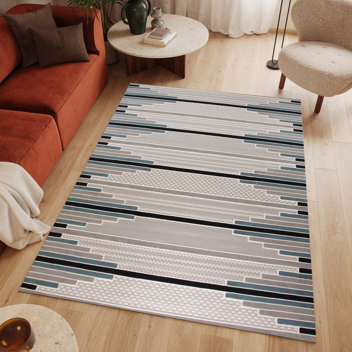 Sisal Tervana Antracite Modern Area Rug