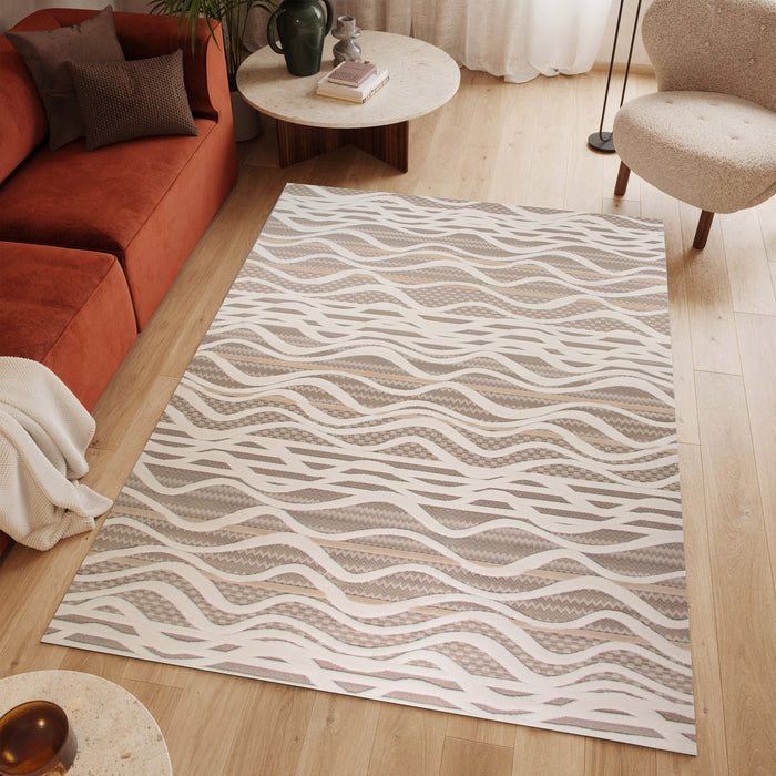 Sisal Zenvia Dark Beige Modern Area Rug