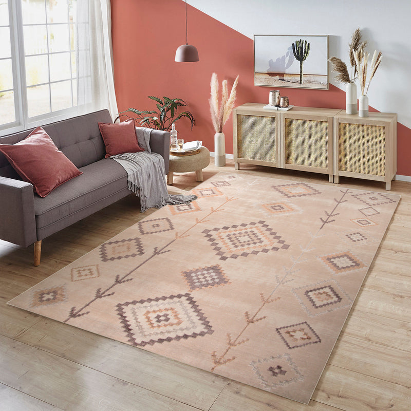Alin Orryss Beige Modern Area Rug