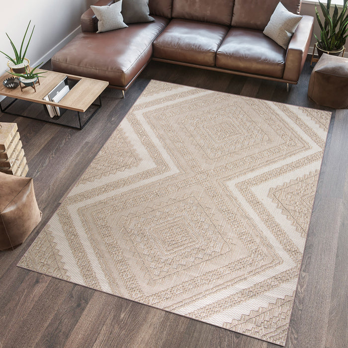 Jute Linen Aura Beige Rug