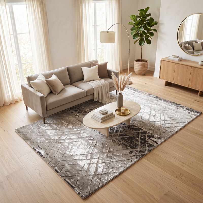 Alin Diamond Lattice Rug