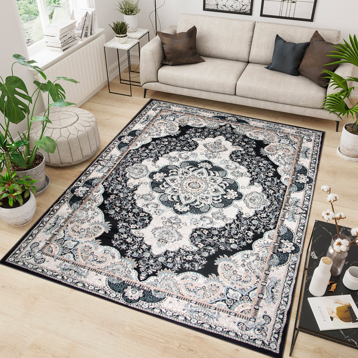 Hereke Velzar Black Rug