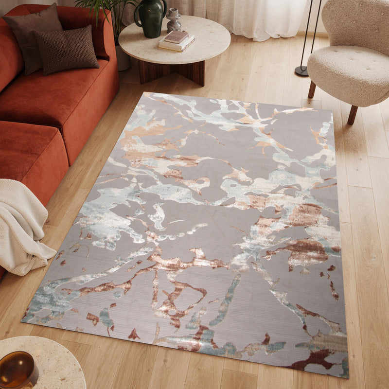Alin Mirvalen Grey Modern Area Rug