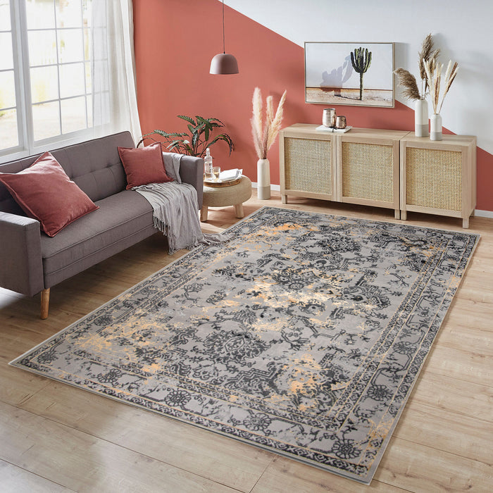 Alin Elaren Grey Modern Area Rug