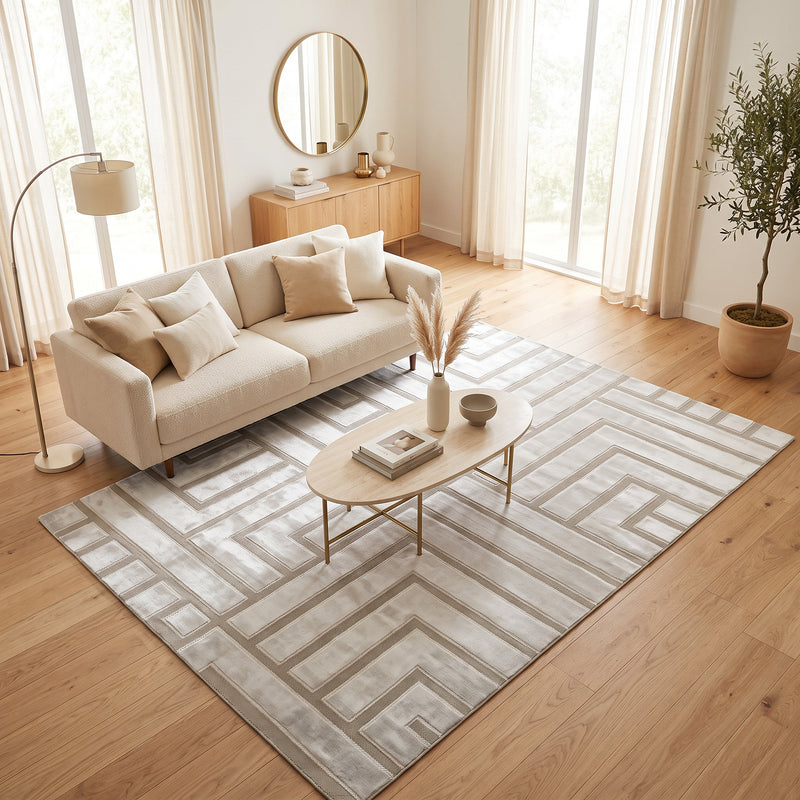 Sisal Cream Labyrinth Rug