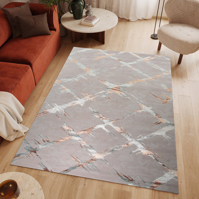 Alin Sylorae Grey Modern Area Rug