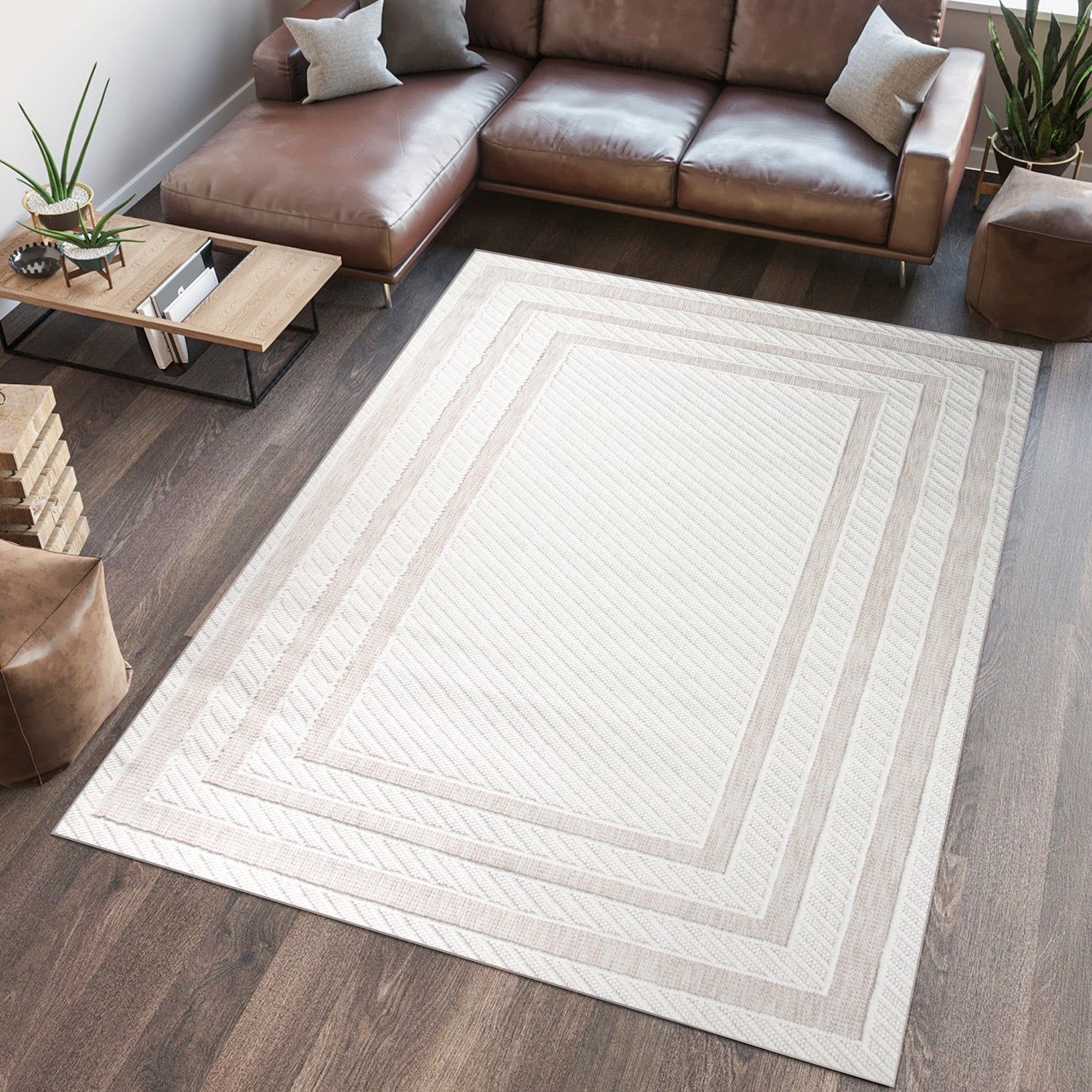 Favori Duvia Cream Rug - Kristal Carpets