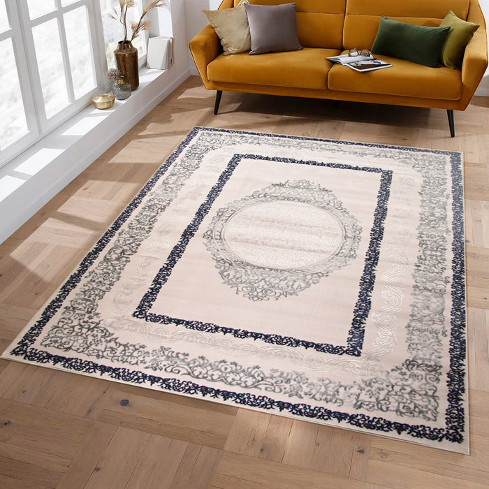 Joburg Teyvra Grey Modern Area Rug
